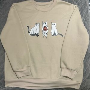 Cute Halloween Cat Sweatshirt